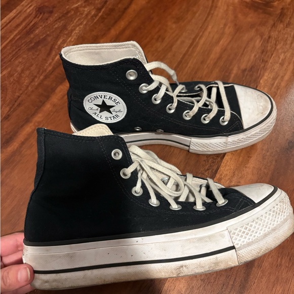 Black hightop platform converse - Picture 4 of 16
